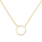 Preview: Collier Halskette 585 Gold Gelbgold 7 Diamanten Brillanten 44 cm Kette