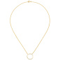Preview: Collier Halskette 585 Gold Gelbgold 7 Diamanten Brillanten 44 cm Kette
