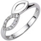 Preview: Damen Ring 925 Sterling Silber 12 Zirkonia Silberring