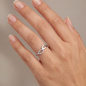 Preview: Damen Ring 925 Sterling Silber 12 Zirkonia Silberring