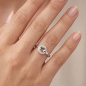 Preview: Damen Ring 925 Sterling Silber 25 Zirkonia Silberring