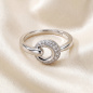 Preview: Damen Ring 925 Sterling Silber 25 Zirkonia Silberring