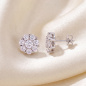 Preview: Ohrstecker 925 Sterling Silber 16 Zirkonia Ohrringe Silberohrringe