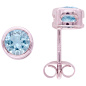 Preview: Ohrstecker 925 Silber 2 Blautopase hellblau blau Ohrringe Silberohrringe