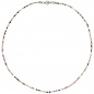 Mobile Preview: Halskette Kette mit Süßwasser Perlen und Turmalin 46 cm