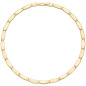 Preview: Collier Halskette Edelstahl goldfarben beschichtet 46 cm