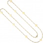 Mobile Preview: Halskette Edelstahl goldfarben beschichtet 90 cm