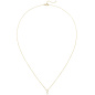 Preview: Collier 750 Gold Gelbgold 5 Diamanten Brillanten 45 cm