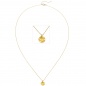 Preview: Collier 750 Gold Gelbgold matt 45 cm