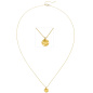 Preview: Collier 750 Gold Gelbgold matt 45 cm
