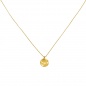 Preview: Collier 750 Gold Gelbgold matt 45 cm