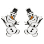 Preview: Kinder Ohrstecker Schneemann 925 Sterling Silber Kinder-Ohrringe