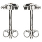 Preview: Kinder Ohrstecker Schneemann 925 Sterling Silber Kinder-Ohrringe