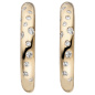 Preview: Halbcreolen 585 Gold Gelbgold 34 Diamanten Brillanten Ohrringe