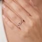 Preview: Damen Ring Unendlichkeit 925 Sterling Silber 29 Zirkonia elastisch