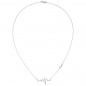 Preview: Collier 925 Sterling Silber 16 Zirkonia 45 cm