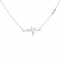 Mobile Preview: Collier 925 Sterling Silber 16 Zirkonia 45 cm