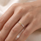 Preview: Damen Ring Knoten 925 Sterling Silber bicolor vergoldet