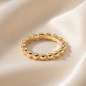 Preview: Damen Ring Kugel 925 Sterling Silber gold vergoldet Kugelring