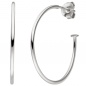 Preview: Halbcreolen 925 Sterling Silber 74 Zirkonia Ohrringe Creolen