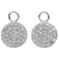 Preview: Halbcreolen 925 Sterling Silber 74 Zirkonia Ohrringe Creolen