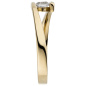 Preview: Damen Ring 333 Gold Gelbgold 1 Zirkonia Goldring
