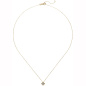 Preview: Collier Kette mit Anhänger 333 Gold Gelbgold 1 Zirkonia 45 cm