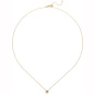 Preview: Collier Kette mit Anhänger 333 Gold Gelbgold 1 Zirkonia 45 cm