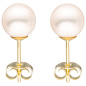 Preview: Ohrstecker 333 Gold Gelbgold 2 Süßwasser Perlen 7,5 mm