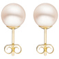 Preview: Ohrstecker 585 Gold Gelbgold 2 Süßwasser Perlen 8 mm