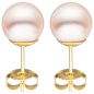 Preview: Ohrstecker 585 Gold Gelbgold 2 Akoya Perlen 8,5 mm