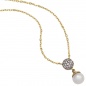 Preview: Anhänger 333 Gold Gelbgold 1 Süßwasser Perle mit Zirkonia