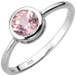 Preview: Damen Ring 925 Sterling Silber 1 Rosenquarz