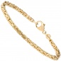 Preview: Königsarmband 333 Gold Gelbgold massiv 21 cm Armband Goldarmband