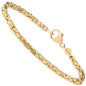 Preview: Königsarmband 333 Gold Gelbgold massiv 21 cm Armband Goldarmband