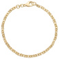Preview: Königsarmband 333 Gold Gelbgold massiv 21 cm Armband Goldarmband