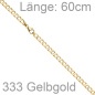 Preview: Panzerkette 333 Gold Gelbgold 5,7 mm 60 cm Kette Halskette
