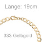 Preview: Panzerarmband 333 Gold Gelbgold 19 cm Armband Goldarmband