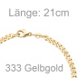 Preview: Panzerarmband 333 Gold Gelbgold 21 cm Armband Goldarmband