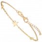 Preview: Armband Sterne 925 Sterling Silber gold vergoldet 19 cm