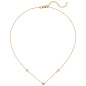 Preview: Collier Halskette Glaube Liebe Hoffnung 925 Sterling Silber gold vergoldet 43 cm