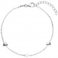 Preview: Armband Herz Stern 925 Sterling Silber 19 cm