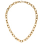 Preview: Halskette Kette Edelstahl gelbgoldfarben beschichtet 48 cm