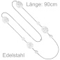 Preview: Collier Halskette aus Edelstahl 90 cm Kette