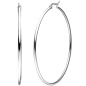 Preview: Creolen Edelstahl Ohrringe 60 mm