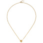 Preview: Collier Kette mit Anhänger 585 Gold Gelbgold 24 Diamanten Brillanten 45 cm