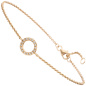 Preview: Armband 585 Gold Gelbgold 16 Diamanten Brillanten 21 cm