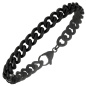 Preview: Armband Edelstahl mit schwarzer PVD-Beschichtung 21,5 cm