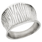 Preview: Damen Ring Edelstahl breit