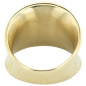 Preview: Damen Ring Edelstahl gelbgoldfarben beschichtet breit